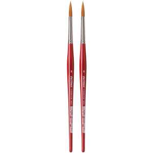 COSMOTOP-SPIN Silkpainting Brush, Synthetic, Watercolor, Round, Size 8, Pack of 2