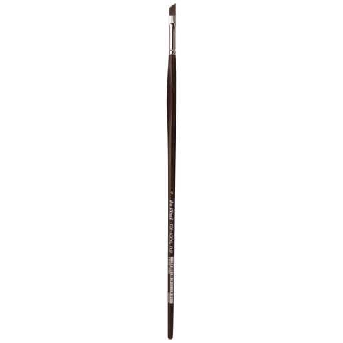 TOP-ACRYL Red-Brown Brush, Synthetic, Acrylic & Oil, Slant, Series 7187, Size 4