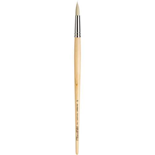 TOP-ACRYL White Brush, Synthetic, Acrylic & Oil, Round, Series 7782, Size 20