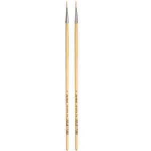 TOP-ACRYL White Brush, Synthetic, Acrylic & Oil, Round, Series 7782, Size 4, Pack of 2
