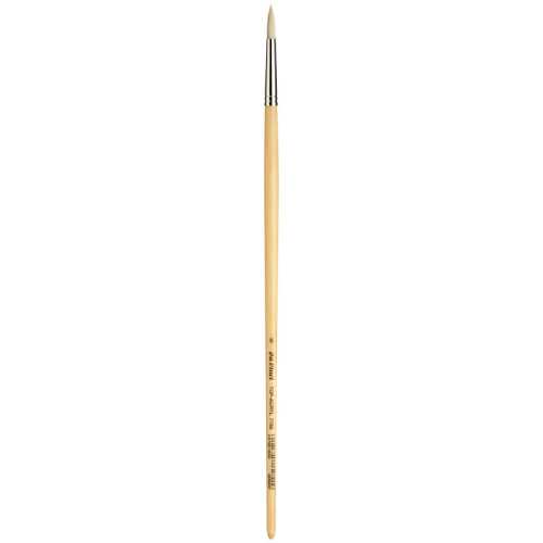 TOP-ACRYL White Brush, Synthetic, Acrylic & Oil, Round, Series 7782, Size 8