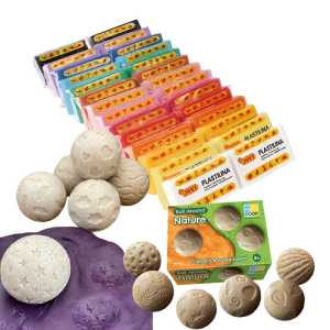Calming Rolling Plastilina Kit, Sensory Modeling Clay & Texture Roller Activity Set