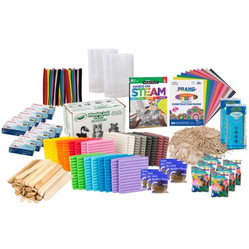 Hands-On STEAM Practice Book & Supply Kit, Grade 6