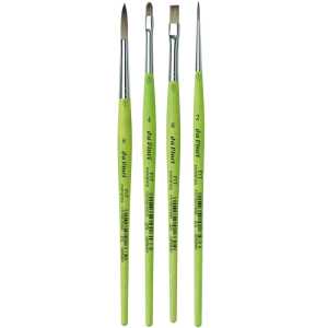 Mixed Media Synthetic Brush Set 1, 4 Pieces