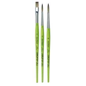 Mixed Media Synthetic Brush Set 2, 3 Pieces
