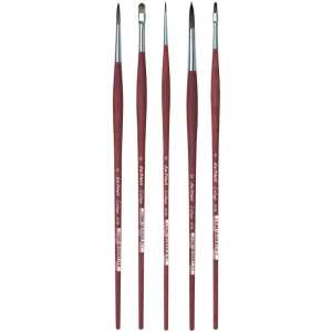 Oil & Acrylic Synthetic Brush Set 1, 5 Pieces