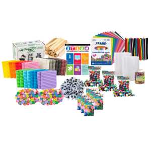 Pre-K STEAM Learning Activities Book & Classroom Supply Kit