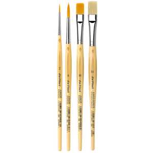 Tempera Student Brush Set 1, 4 Pieces