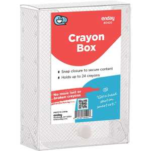 Clear Crayon Storage Box