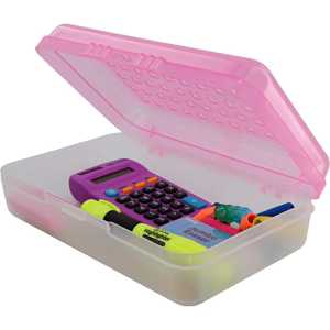 Dots Multipurpose Pencil Case Utility Box, Pink