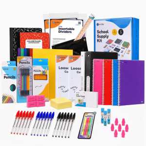 School Supply Box, 100-Piece Kit