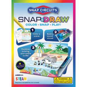 Snap and Draw STEAM Circuit Art Set, 17 Pieces