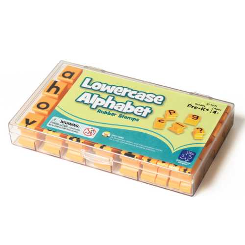 Alphabet Rubber Stamps, Lowercase, 5/8