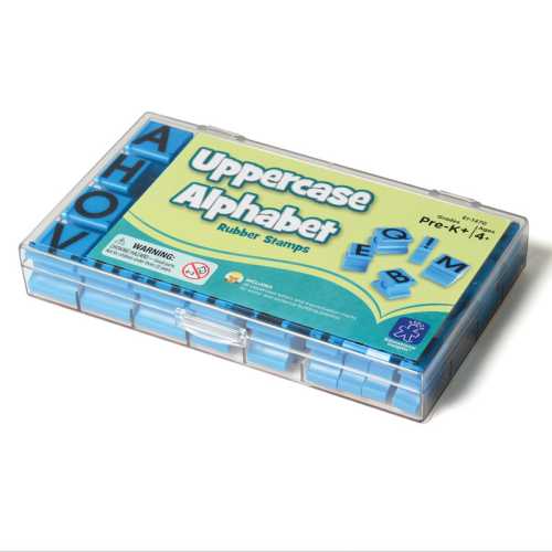 Alphabet Rubber Stamps, Uppercase, 5/8