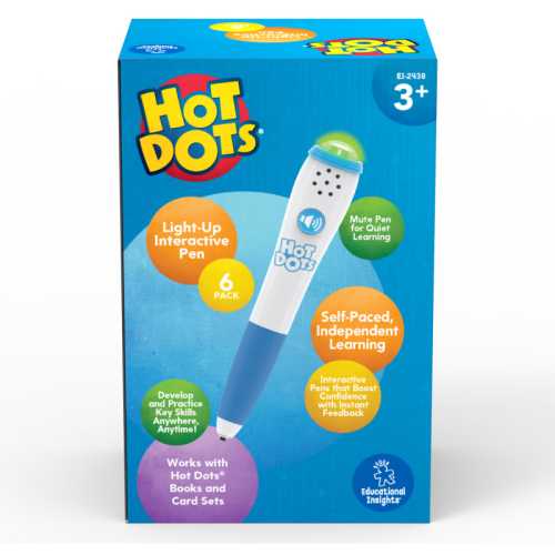 Hot Dots&reg; Light-Up Interactive Pen 6-Pack