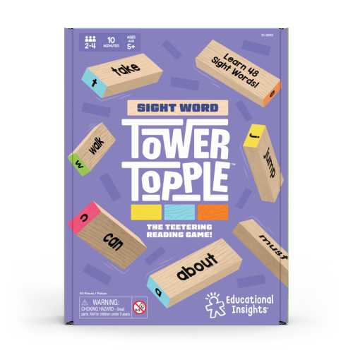 Sight Word Tower Topple Literacy Game