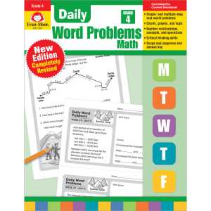 Daily Word Problems Math, Grade 4