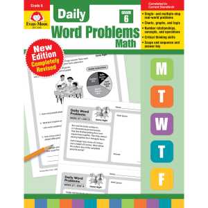 Daily Word Problems Math, Grade 6