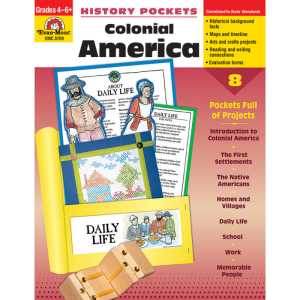 History Pockets, Colonial America, Teacher Reproducibles, Grades 4-6