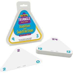 Addition and Subtraction Triangle Flash Cards, 46 Cards
