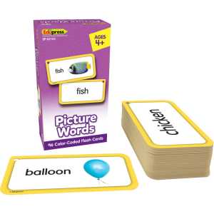 Picture Words Flash Cards Deluxe Set, 96 Cards