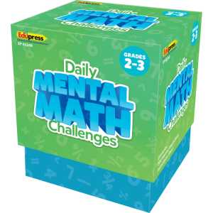 Daily Mental Math Challenge Cards, 200 Cards