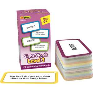 Sight Words Level 3 Flash Cards, 170 Cards
