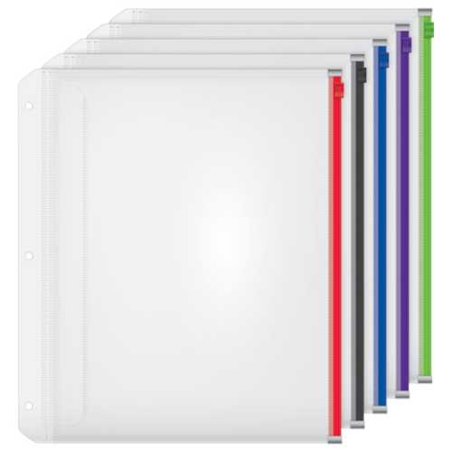 EXPANDING ZIPPER BINDER POCKETS