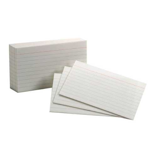 Ruled Index Cards, 3