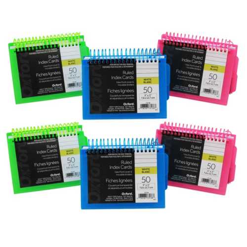 View Front Spiral Index Cards 3