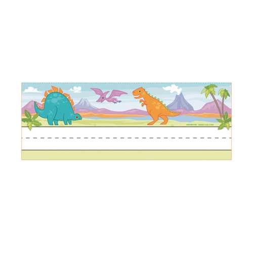 Dino Quest Tented Nameplates, 36 Count