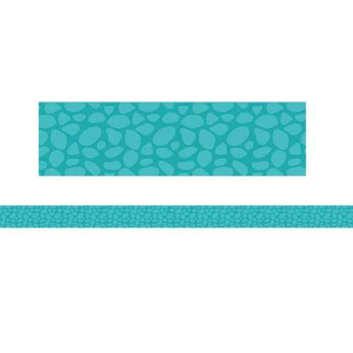 Dino Quest Blue Scales Classroom Border Trim, 12 Strips
