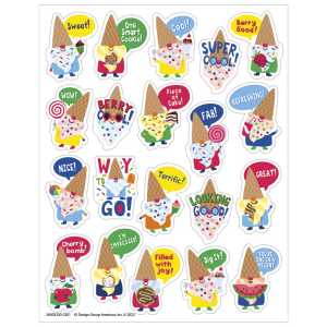 Dessert Gnomes Candy Scented Stickers, Pack of 80