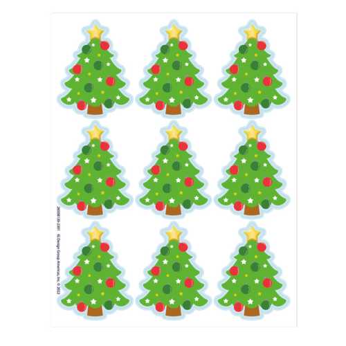 Christmas Tree Giant Stickers, 36 Per Pack, 12 Packs