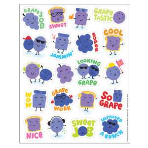 Grape Scented Stickers, Pack of 80