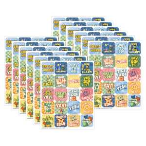 S'Cool Era Theme Stickers, 120 Per Pack, 12 Packs