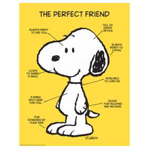 Peanuts&reg; The Perfect Friend Poster, 17" x 22"