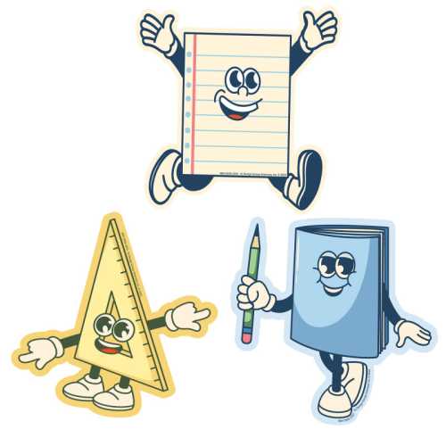 S'Cool Era Paper Cut-Outs, Pack of 36