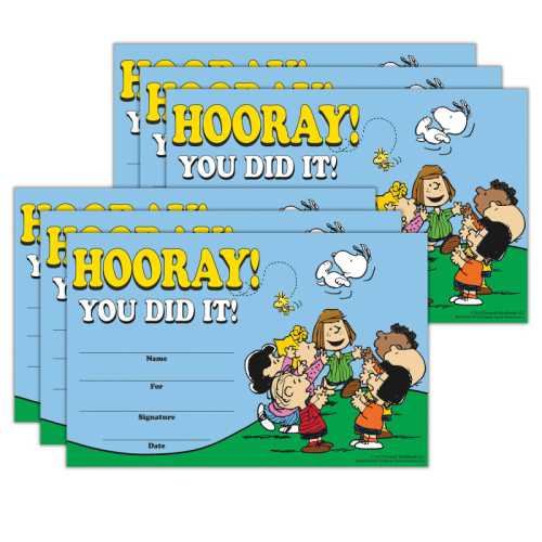 Peanuts&reg; Recognition Awards, 36 Per Pack, 6 Packs