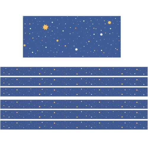 Once Upon A Dream Starry Night Deco Trim&reg;, 37 Feet Per Pack, 6 Packs
