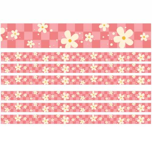 Flower Power Deco Trim, 37 Feet Per Pack, 6 Packs
