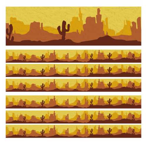 Southwest Landscape Deco Trim, 37 Feet Per Pack, 6 Packs