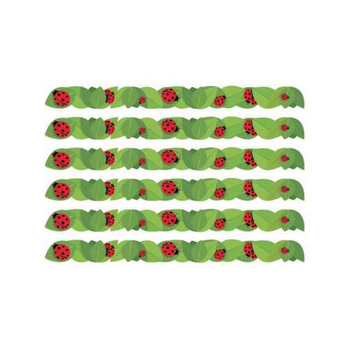 Ladybugs Extra Wide Deco Trim&reg;, 37 Feet Per Pack, 6 Packs
