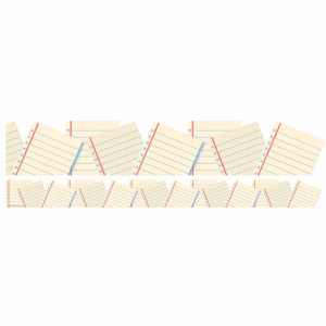 Notebook Paper Extra Wide Deco Trim, 37 Feet