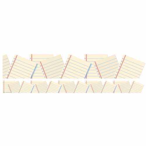 Notebook Paper Extra Wide Deco Trim, 37 Feet