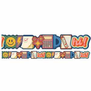 School Icons Extra Wide Deco Trim, 37 Feet