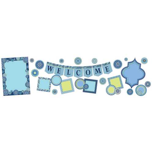 Blue Harmony Welcome Bulletin Board Sets