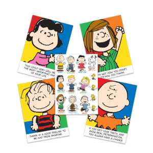 Peanuts Characters & Motivational Phrases Bulletin Board Set