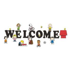 Peanuts&reg; Giant Welcome Bulletin Board Set, 22 Pieces