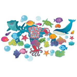 Seas the Day Bulletin Board Set, 42 Pieces